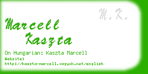 marcell kaszta business card
